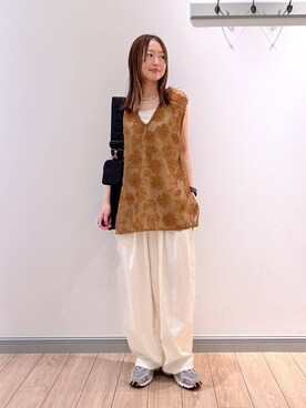 「LOWRYS FARM（ローリーズファーム）のLFポーチツキショルダー 284037（ショルダーバッグ）」を使った、y_nさん（レディース・163cm）の夏コーディネート