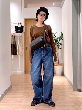 「LOWRYS FARM（ローリーズファーム）のアイテム（ベルト）」を使った、y_nさん（レディース・163cm）の秋コーディネート