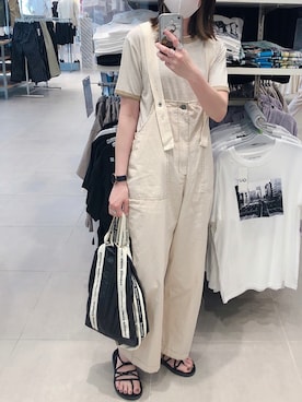 「beautiful people」｜「アイテム（オールインワン・サロペット）」を使った、y_nさん（レディース・163cm）の夏コーディネート