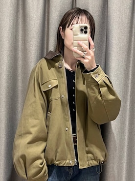 「アイテム（その他アウター）」を使った、y_nさん（レディース・163cm）の秋コーディネート