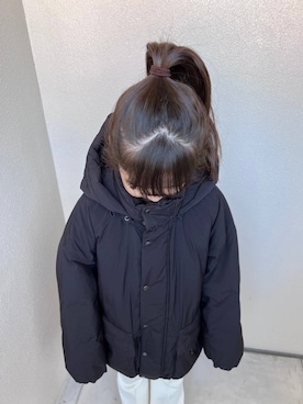 「アイテム（ダウンジャケット/コート）」を使った、y_nさん（キッズ・136cm）の秋コーディネート