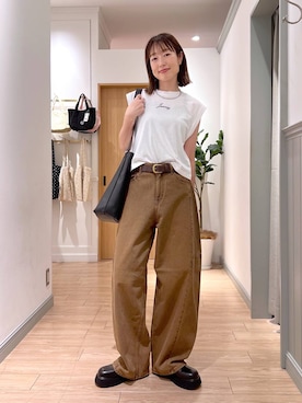 「LOWRYS FARM（ローリーズファーム）のアイテム（ベルト）」を使った、y_nさん（レディース・163cm）の秋コーディネート