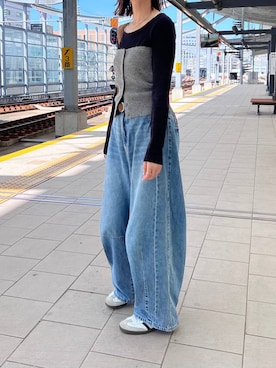 ◆ やまちゃん セール】イージーバレルデニムパンツ 289799（デニムパンツ）｜LOWRYS