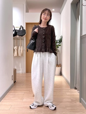 「LOWRYS FARM（ローリーズファーム）のアイテム（ニット/セーター）」を使った、y_nさん（レディース・163cm）の秋コーディネート