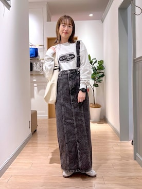 「アイテム（ボディバッグ/ウエストポーチ）」を使った、y_nさん（レディース・163cm）の秋コーディネート