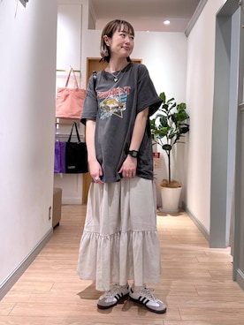 2WAYシャーリングワンピース 106268を使ったレディース人気