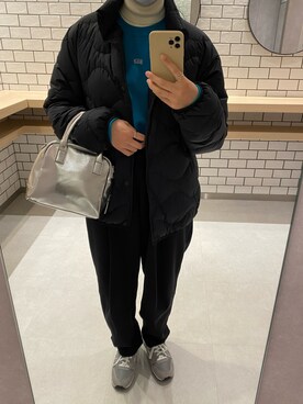 「studio CLIP（スタディオクリップ）のアイテム（リング）」を使った、mizukiさん（レディース・158cm）の冬コーディネート