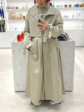 「KBF（ケイビーエフ）の3WAYスプリングコート（その他アウター、ベージュ系）」を使った、ぶくろさん（レディース・150cm）の春コーディネート