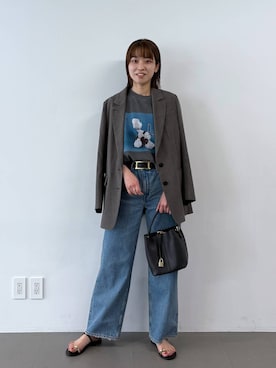 「BABYLONE（バビロン）のアイテム（ジャケット/アウター）」を使った、あめさん（レディース・168cm）の春コーディネート