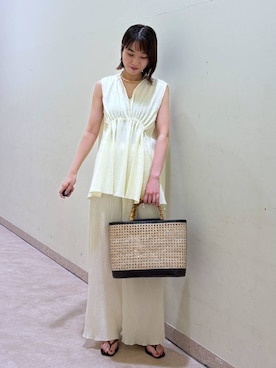 「MOHI（モヒ）のアイテム」を使った、あめさん（レディース・168cm）の夏コーディネート