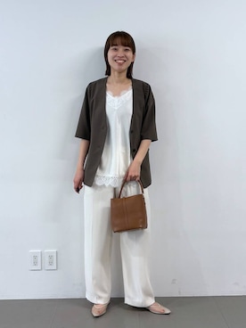 「AULENTTI（オウレンティ）のアイテム」を使った、あめさん（レディース・168cm）の春コーディネート