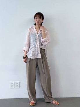 「NICOLAS LAINAS（ニコラスライナス）のアイテム」を使った、あめさん（レディース・168cm）の春コーディネート