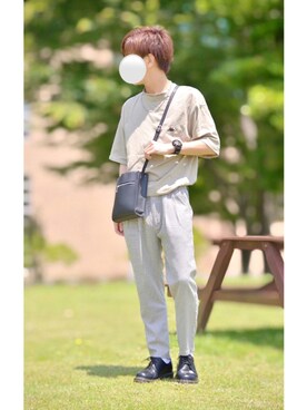 「ADRER（アドラー）の【ADRER】surgical stainless necklace / サージカルステンレスネックレス（ネックレス）」を使った、🐾໊🅣🐾໊さん（メンズ・174cm）の夏コーディネート