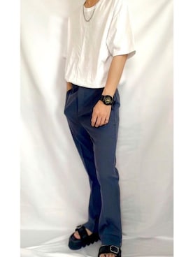 「SETUP7（セットアップセブン）のアイテム（アクセサリー）」を使った、🐾໊🅣🐾໊さん（メンズ・174cm）の夏コーディネート