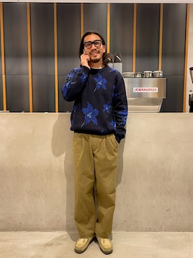 Seiya Endoさんの「Wade Garden Sweater」を使ったコーディネート