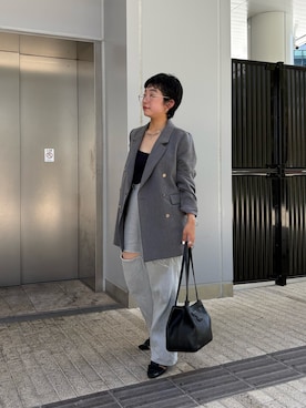 「アイテム（トートバッグ）」を使った、sato yukiさん（レディース・147cm）の夏コーディネート