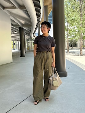 「アイテム（財布）」を使った、sato yukiさん（レディース・147cm）の夏コーディネート