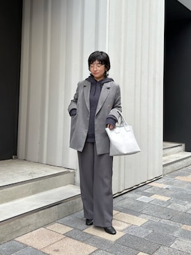 「アイテム（トートバッグ）」を使った、sato yukiさん（レディース・147cm・30代）の冬コーディネート