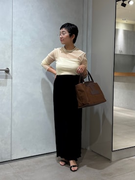 「アイテム（トートバッグ）」を使った、sato yukiさん（レディース・147cm・30代）の夏コーディネート