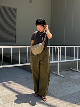 「アイテム（バッグ）」を使った、sato yukiさん（レディース・147cm）の夏コーディネート