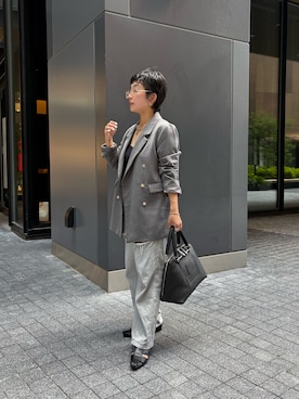 「アイテム（トートバッグ）」を使った、sato yukiさん（レディース・147cm）の夏コーディネート