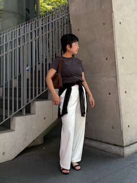 「IACUCCI（イアクッチ）のアイテム」を使った、sato yukiさん（レディース・147cm）の夏コーディネート