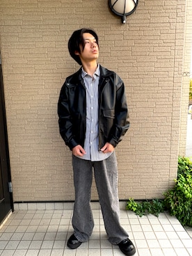 「SITRY（シトリー）のアイテム」を使った、HIROTOさん（メンズ・170cm）の秋コーディネート