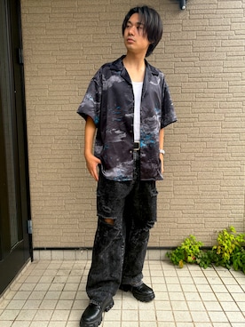 「ADRER（アドラー）のアイテム（パンツ）」を使った、HIROTOさん（メンズ・170cm）の夏コーディネート