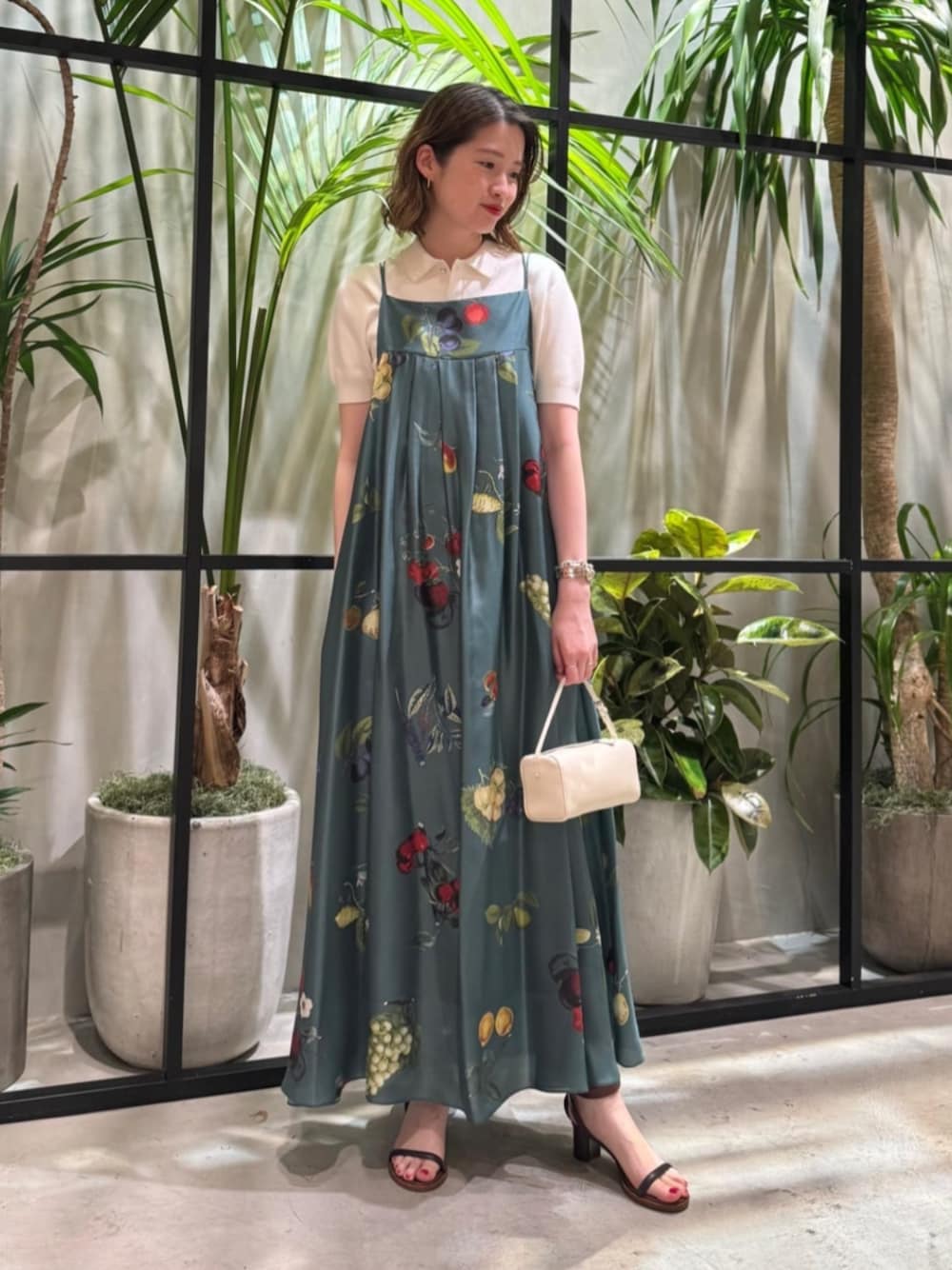 CABaN シルク HARVEST ロングワンピース （ロング・マキシ丈