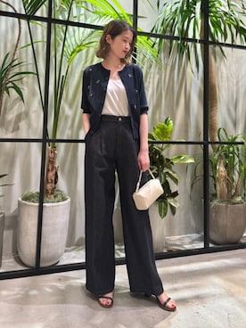 「caban（キャバン）のアイテム」を使った、Matsuyama_TOMORROWLANDさん（レディース・162cm）の夏コーディネート