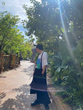 「アイテム（スカート）」を使った、yuuuuuto0515さん（メンズ・172cm・20代）の夏コーディネート
