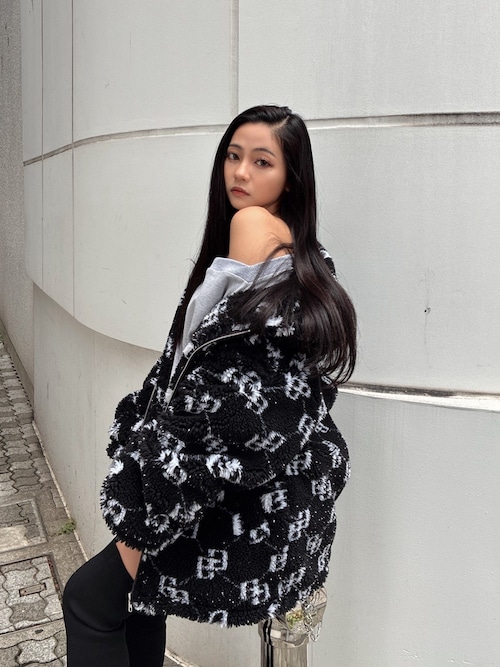 GGラメボアBIGブルゾン