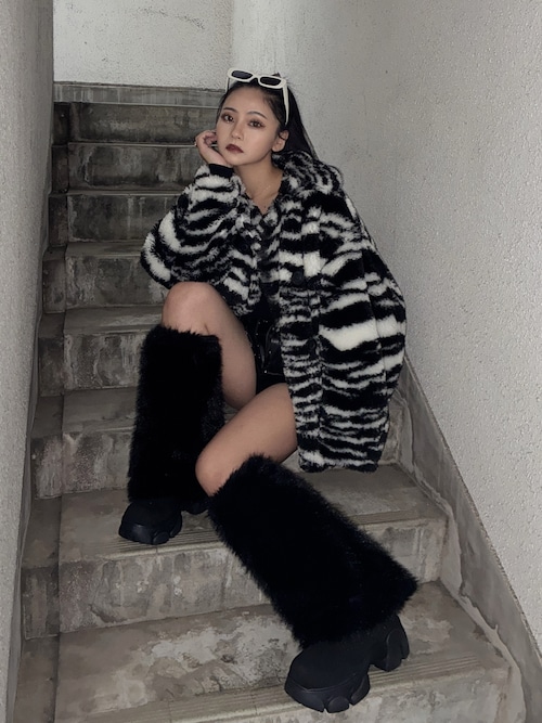 2WAY ECO FUR LEG WARMERニットブーツ