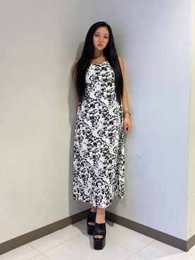 「GYDA（ジェイダ）のアイテム（ワンピース/ドレス）」を使った、harukaさん（レディース・157cm）の夏コーディネート