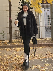 ハイウエストウエストクロススキニーデニムパンツ｜ジェイダ（GYDA