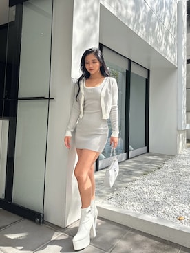 harukaさん（レディース・157cm）の冬コーディネート