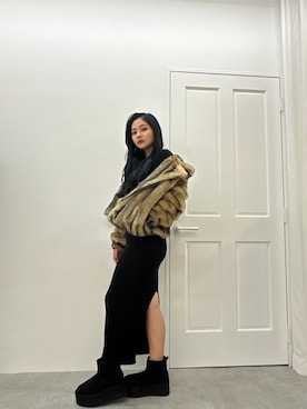 「GYDA（ジェイダ）のアイテム（その他アウター）」を使った、harukaさん（レディース・157cm）の秋コーディネート