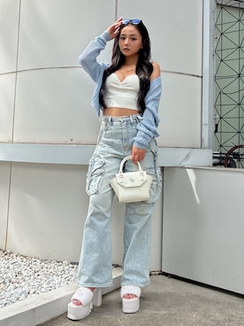 harukaさん（レディース・157cm）の夏コーディネート