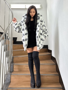 「アイテム（ブルゾン）」を使った、harukaさん（レディース・157cm）の秋コーディネート