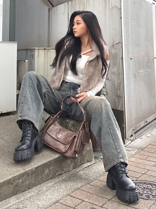 セール】カップ付きホルタークロスショートロンT（Tシャツ/カットソー