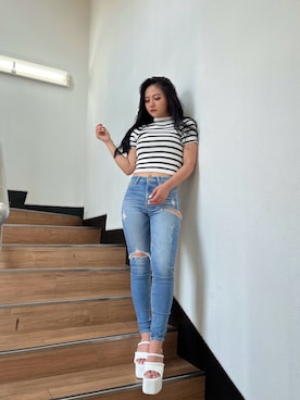 harukaさん（レディース・157cm）の夏コーディネート