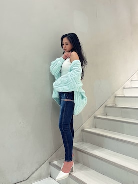 「アイテム（その他アンダーウェア/インナー）」を使った、harukaさん（レディース・157cm）の春コーディネート