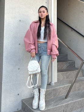 harukaさん（レディース・157cm）の冬コーディネート