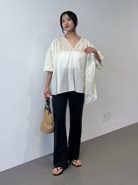 MOMOKO_BABYLONEルミネ新宿さん（レディース・161cm）の夏コーディネート
