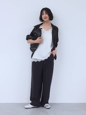 「BABYLONE（バビロン）のアイテム」を使った、MOMOKO_BABYLONEルミネ新宿さん（レディース・161cm）の春コーディネート