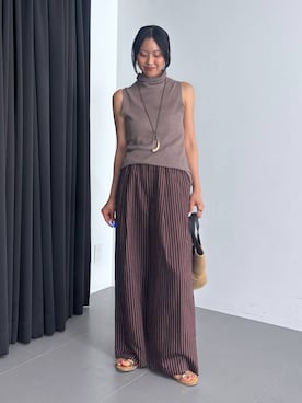 「beej（ビージ）のアイテム（バッグ）」を使った、MOMOKO_BABYLONEルミネ新宿さん（レディース・161cm）の夏コーディネート