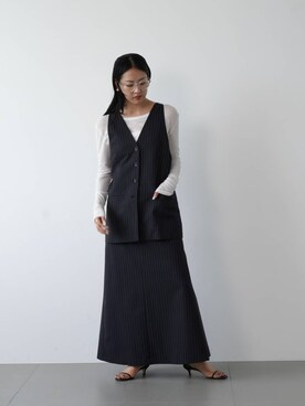 MOMOKO_BABYLONEルミネ新宿さん（レディース・161cm）の夏コーディネート