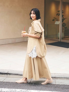 「BABYLONE（バビロン）のアイテム」を使った、MOMOKO_BABYLONEルミネ新宿さん（レディース・161cm）の春コーディネート