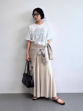 MOMOKO_BABYLONEルミネ新宿さん(レディース・161cm)の春コーディネート