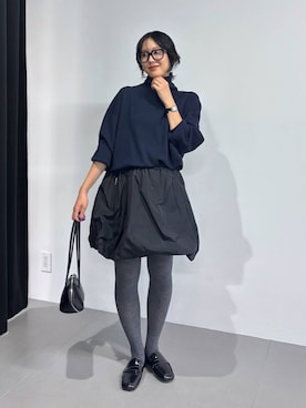 「MOHI（モヒ）のアイテム」を使った、MOMOKO_BABYLONEルミネ新宿さん（レディース・161cm）の秋コーディネート